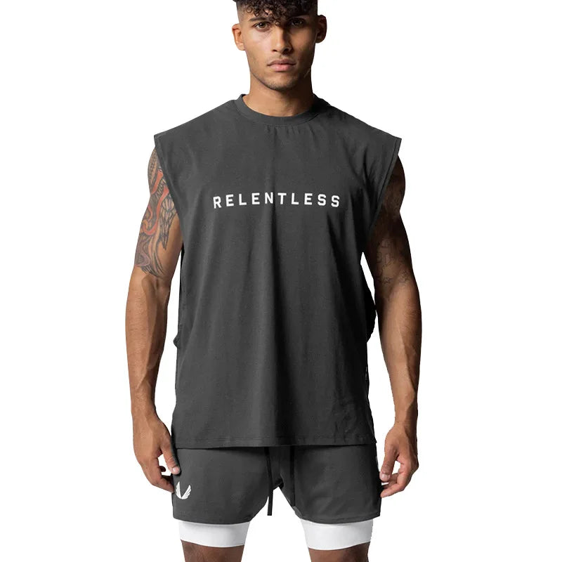 Lässiges Tanktop, ärmelloses Shirt für Fitnessstudio und Fitness
