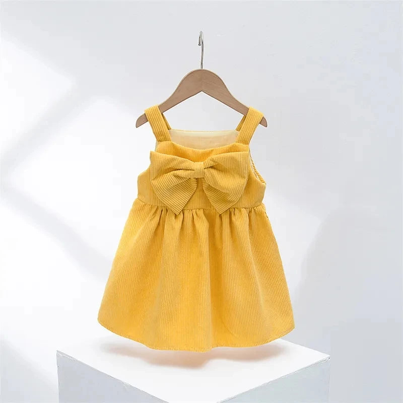 Autumn Winter New Casual Korean Baby Sling Princess Dress