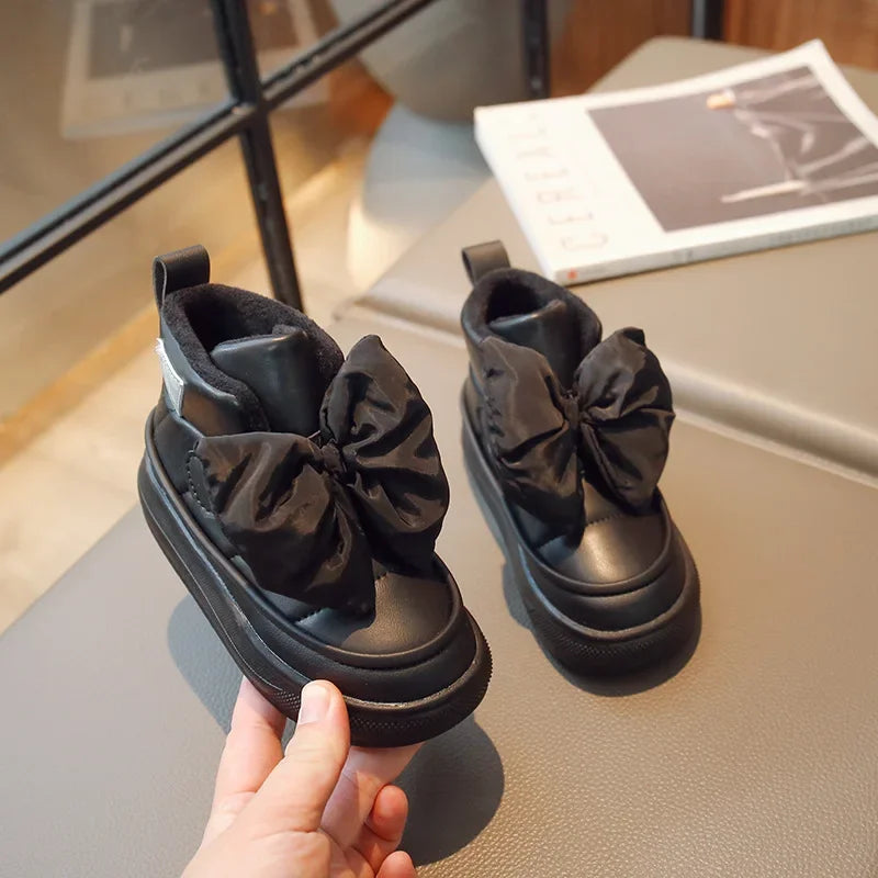 New Girls' Thickened Cotton-Padded Shoes