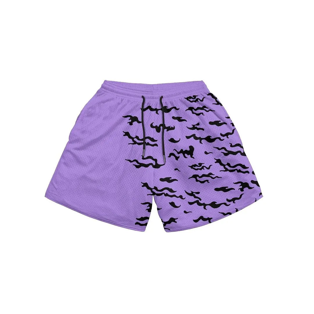 Men Fashion Mesh Breathable Casual Shorts
