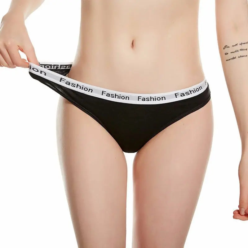 New female causal briefs letters print panty
