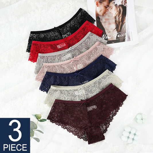 Women Briefs Sexy Full Lace Panties