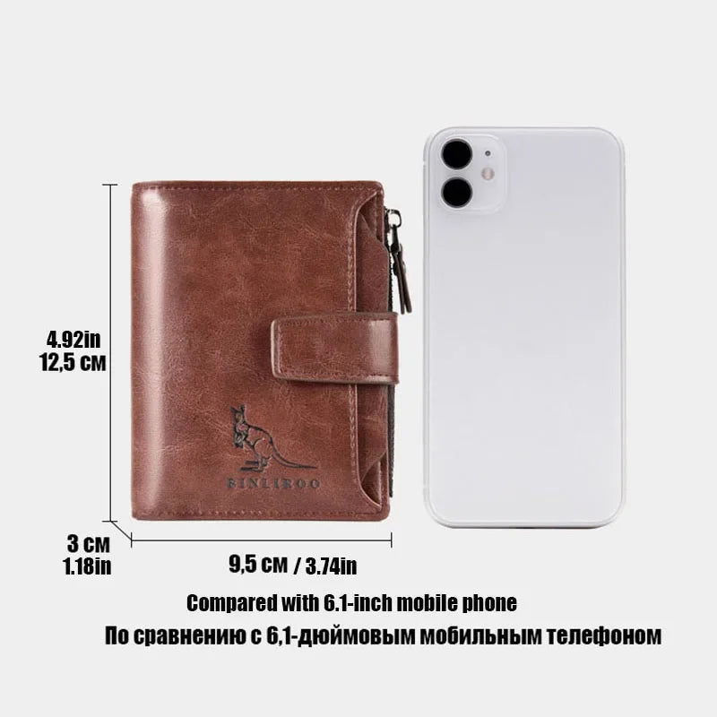 Luxuriöser kurzer RFID-Kartenhalter für Herren