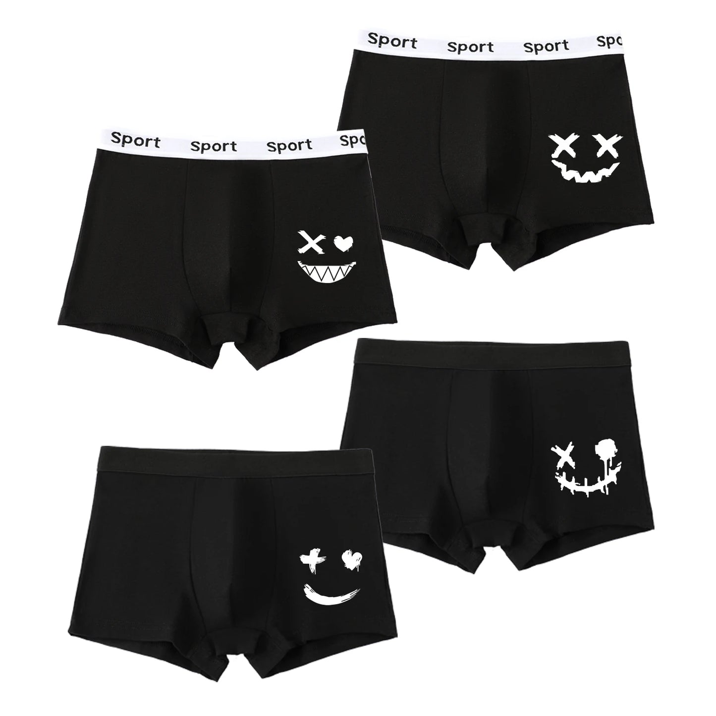 Boys Soft Breathable Cartoon Pattern Comfy Boxers