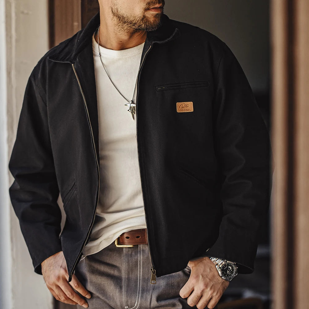 Neue Maden Retro Canvas Detroit Jagdjacke