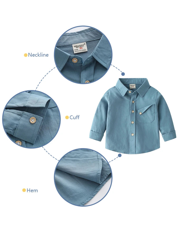 Autumn Fashion Candy-Colored Lapel Long Sleeve Thin Shirt