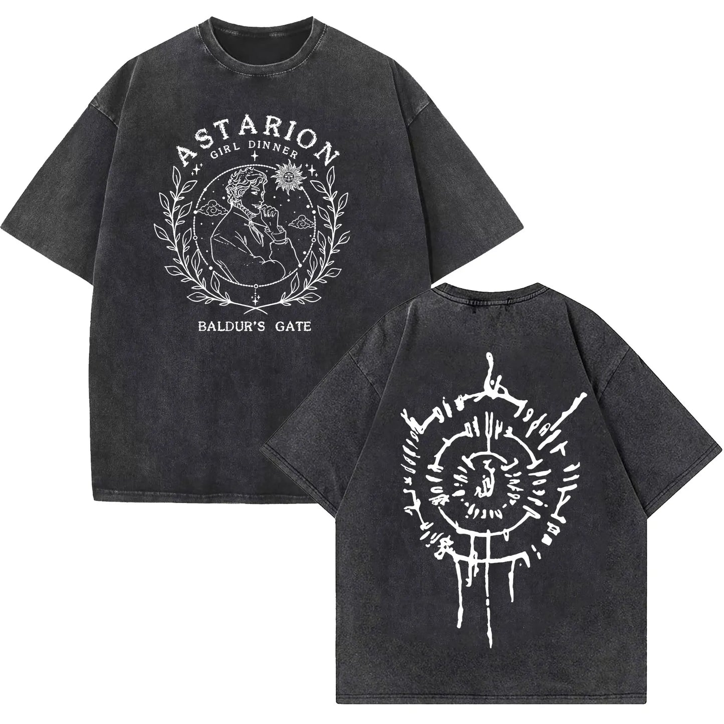 Limitierte Astarion Baldur's Gate 3 Vintage Washed T-Shirts