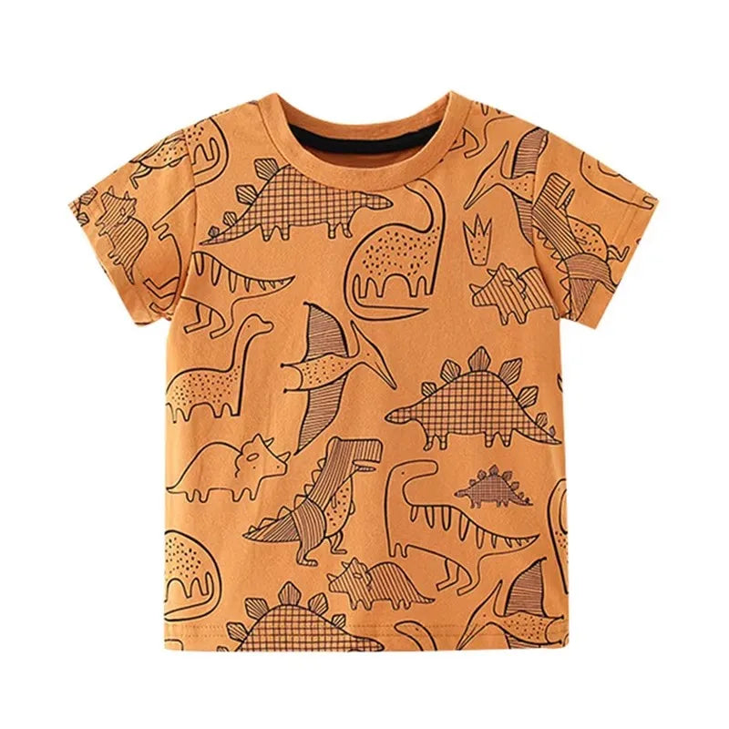 Summer Kids Short Sleeve Cartoon T shirt