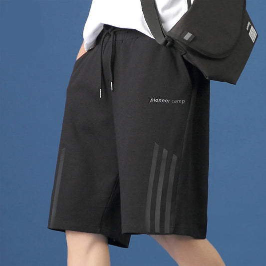 Summer Men's Casual Comfortable Knitted Five-Point Pants