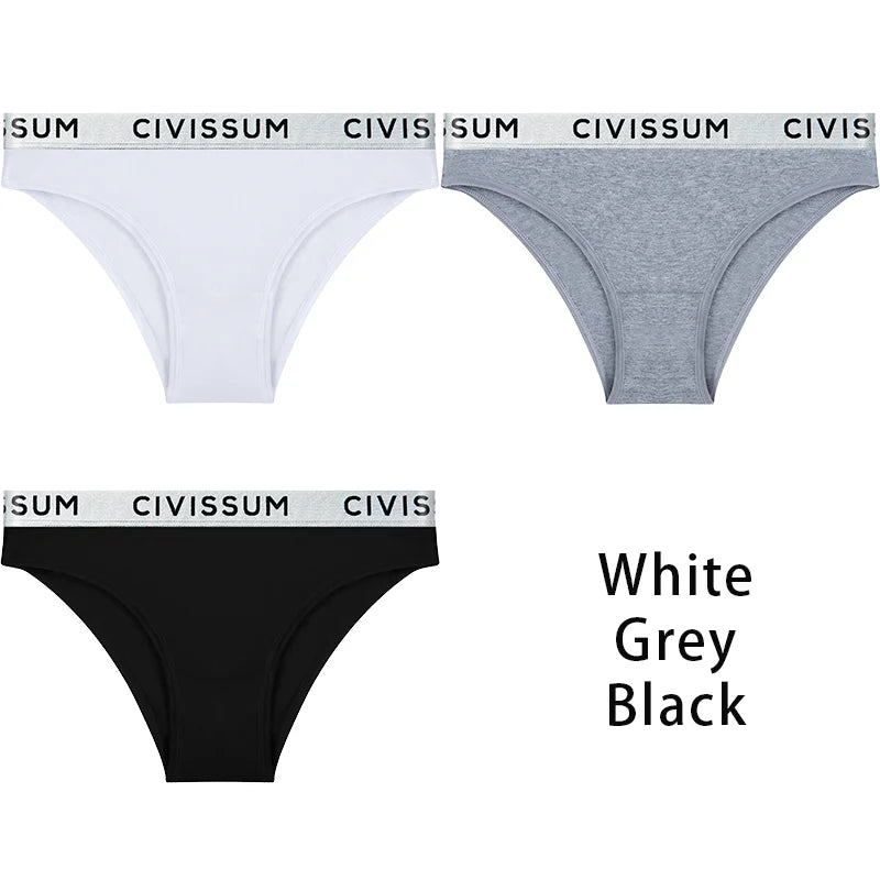 3PCS/Set Women 100% Cotton Panties