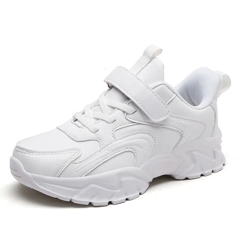New Unisex PU Leather Casual Sneakers