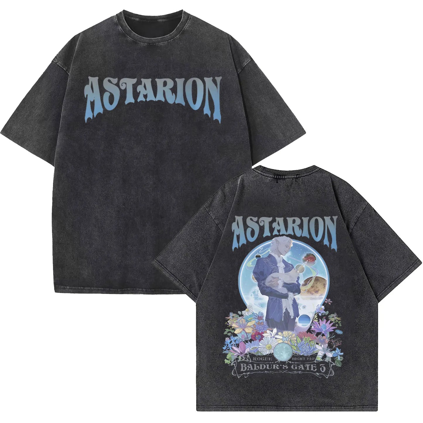 Limitierte Astarion Baldur's Gate 3 Vintage Washed T-Shirts