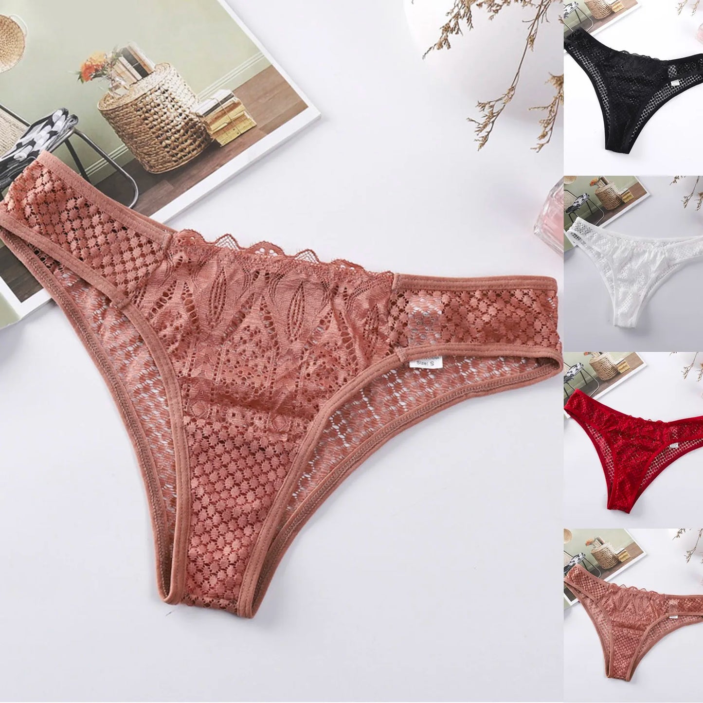 Women High Waist Sexy Lace Underpants