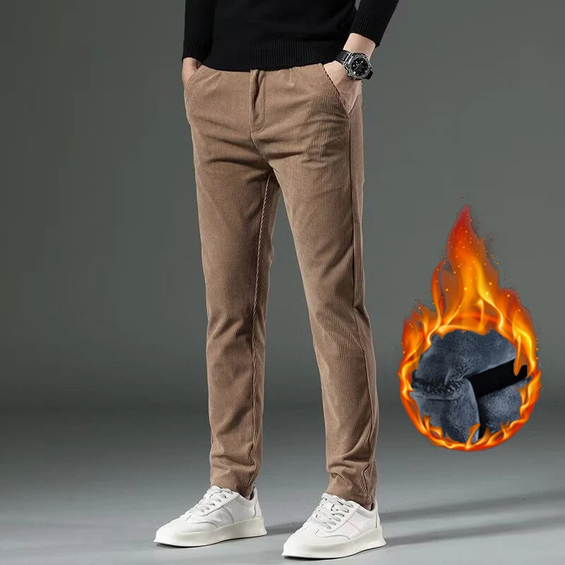 High Quality Brand Men's Corduroy Thicken Pants