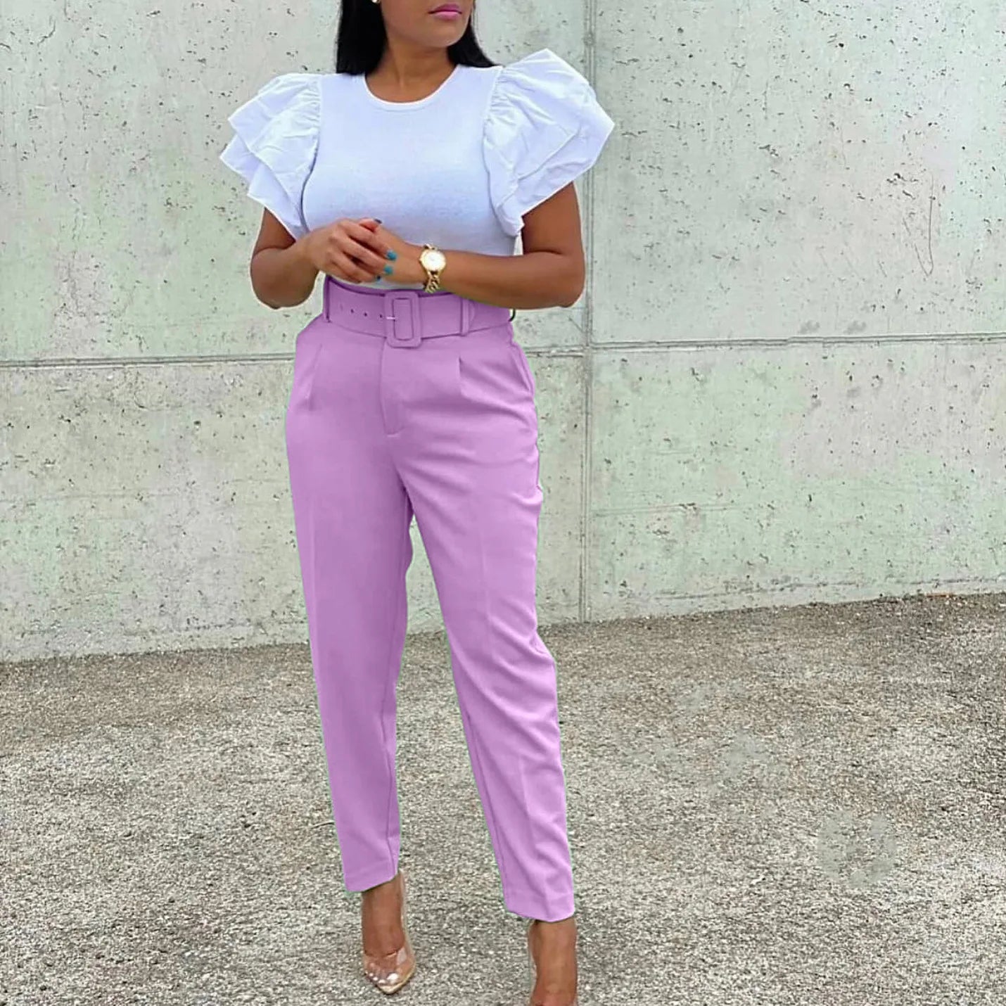 Damen Kleidung Mode Vintage Freizeithosen