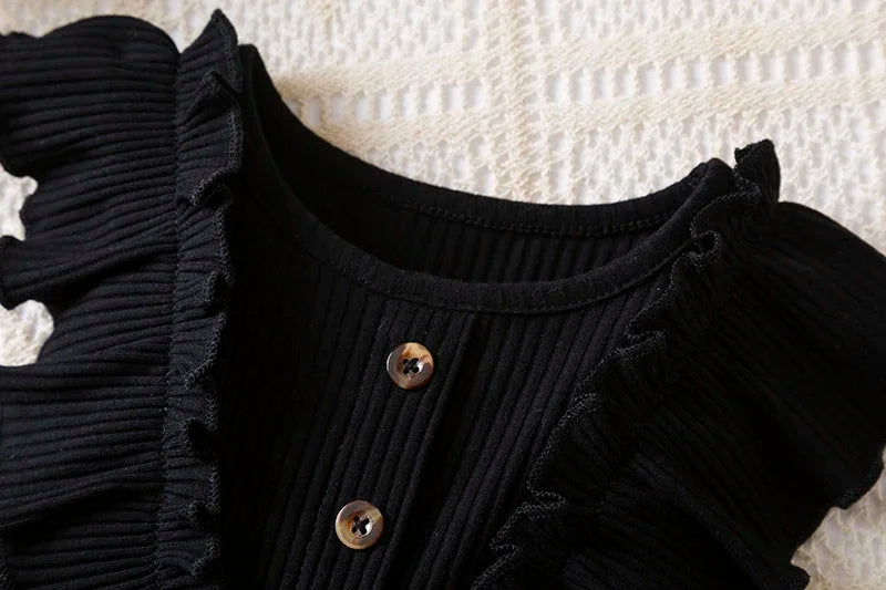 Girls Ruffles Tulle Casual Layered Dresses