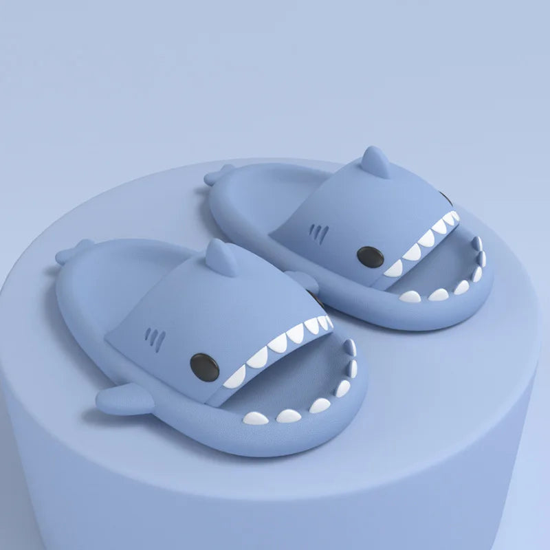 New Kids Shark Fashion Cartoon Slippers