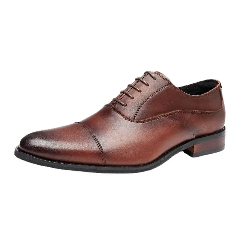 Cowhide Oxford Brogue Shoes