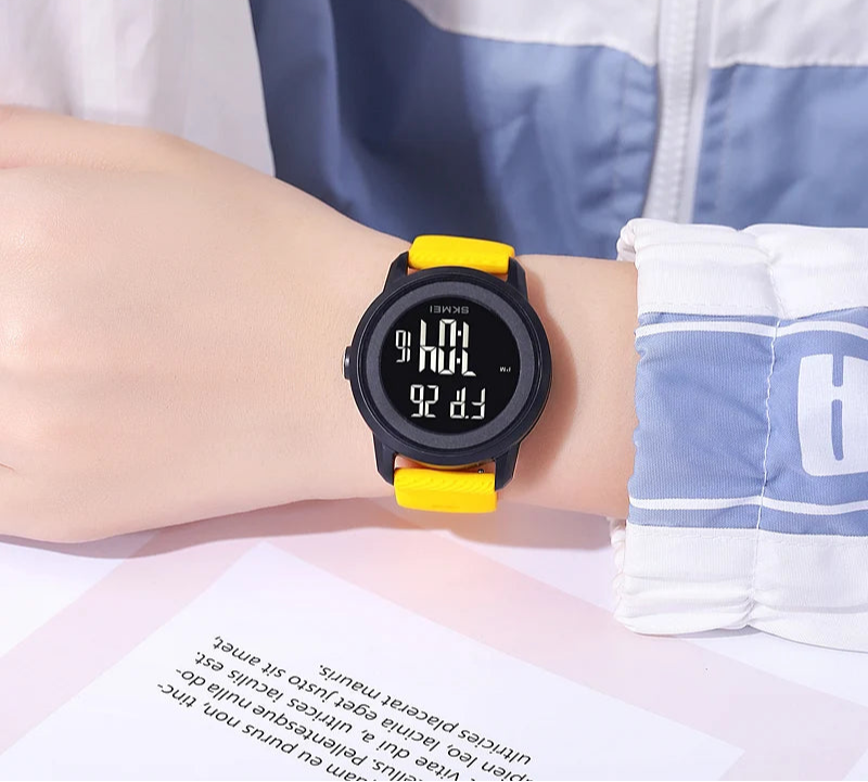 Women Waterproof Sports LED Display Wristwatches