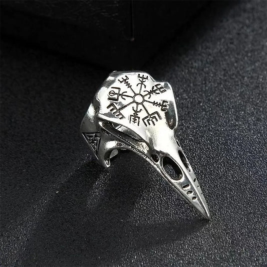 New Vintage Viking Raven Ring