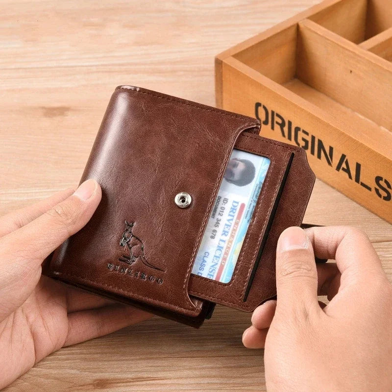 Luxuriöser kurzer RFID-Kartenhalter für Herren