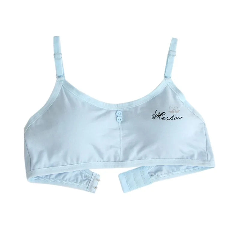 Children Cotton Solid Soft Cotton Intimates Bra