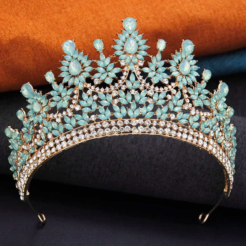 New Crown Royal Queen Tiaras and Crowns Wedding Hair Jewelry