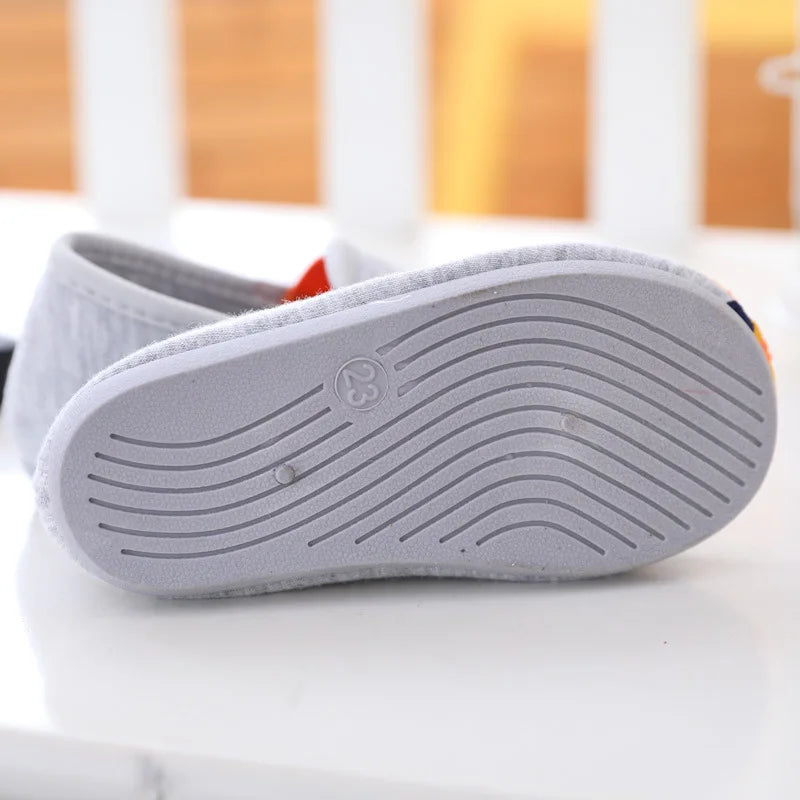 Autumn Winter Boy Cotton Fabric Home Shoe
