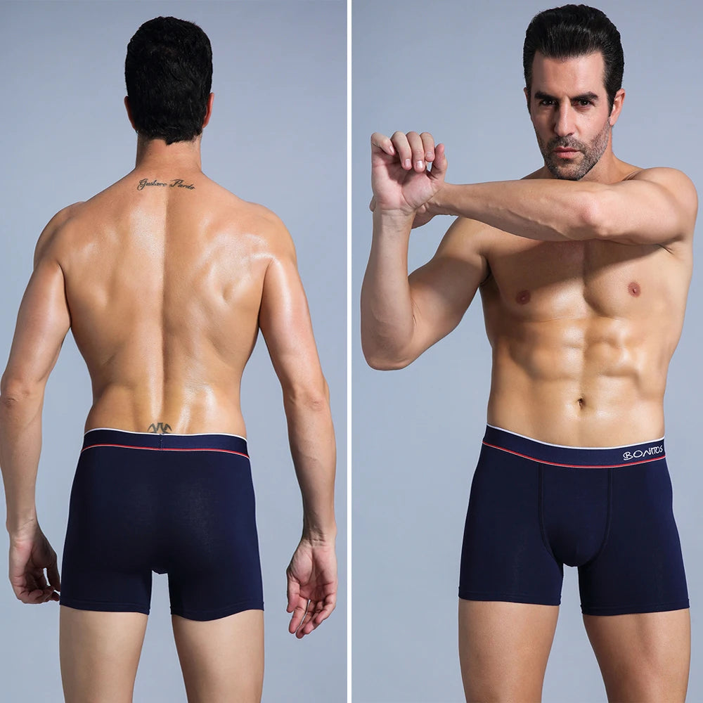 Baumwoll-Boxershorts mit Aufdruck für Herren