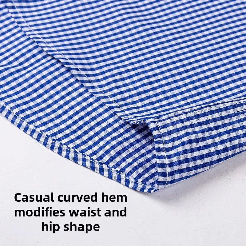 Herren Langarm Kariertes Hemd Herren Button Up Hemd