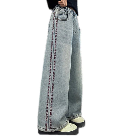 Children Winter Thermal Jeans Pants