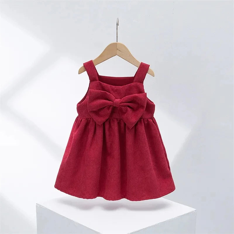 Autumn Winter New Casual Korean Baby Sling Princess Dress