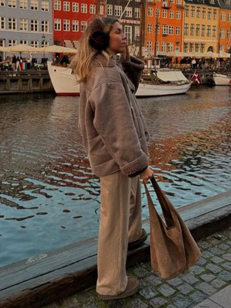 New Lamb Wool Suede Jacket