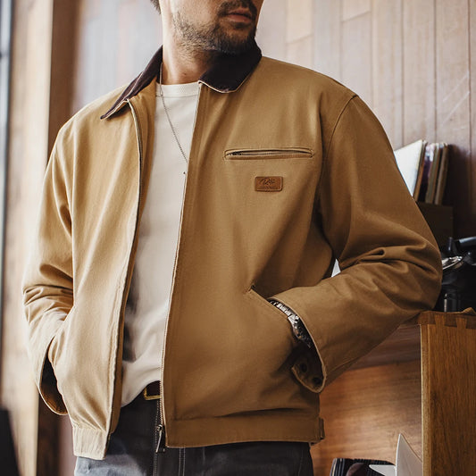 Neue Maden Retro Canvas Detroit Jagdjacke
