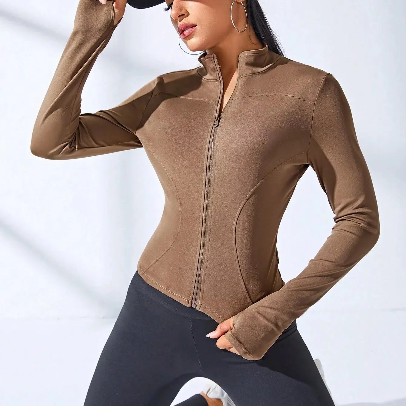 New Body Sculpting Zipper Yoga Jacket