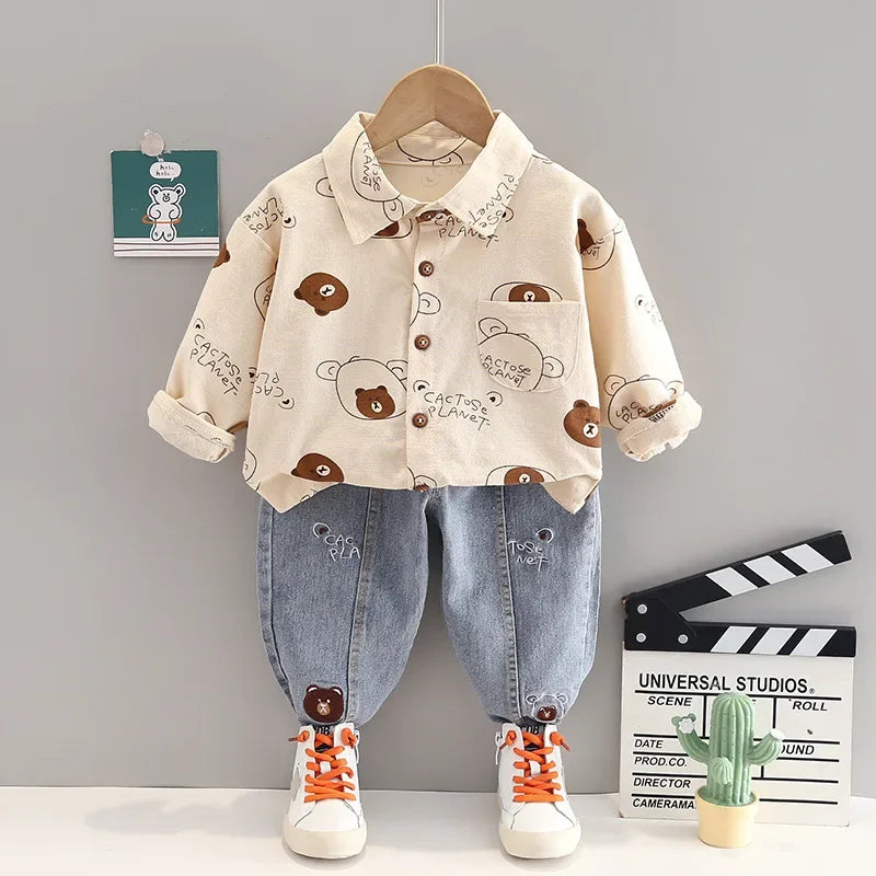 New Spring Autumn Boys Clothing Set
