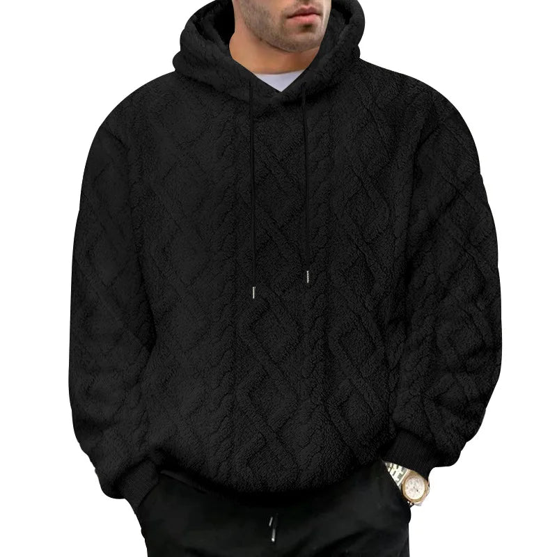 Herren High Street Jacquard doppelseitige Samt Kapuze