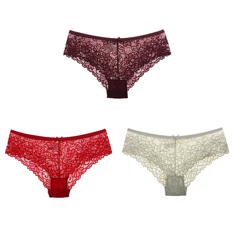 Women Briefs Sexy Full Lace Panties