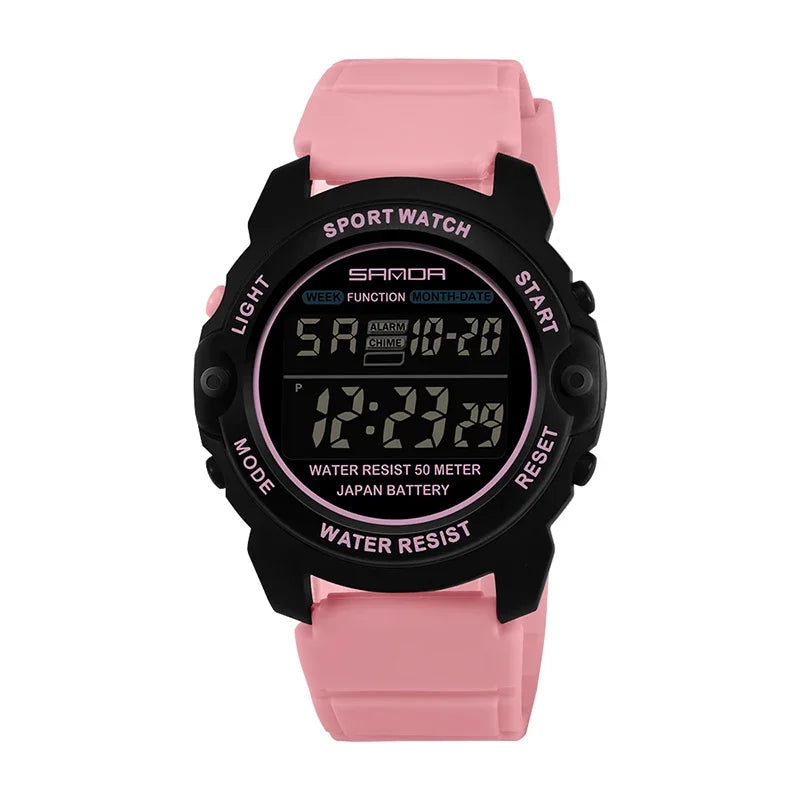 Women Fashion Casual Waterproof LED Digital Watch