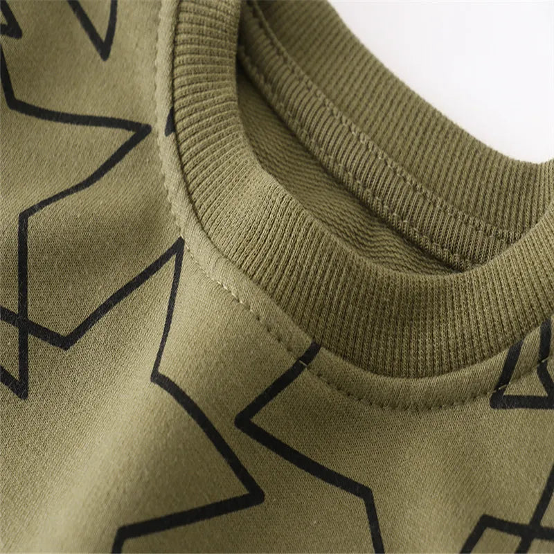 New Long Sleeve Stars Print Boys Sweatshirts