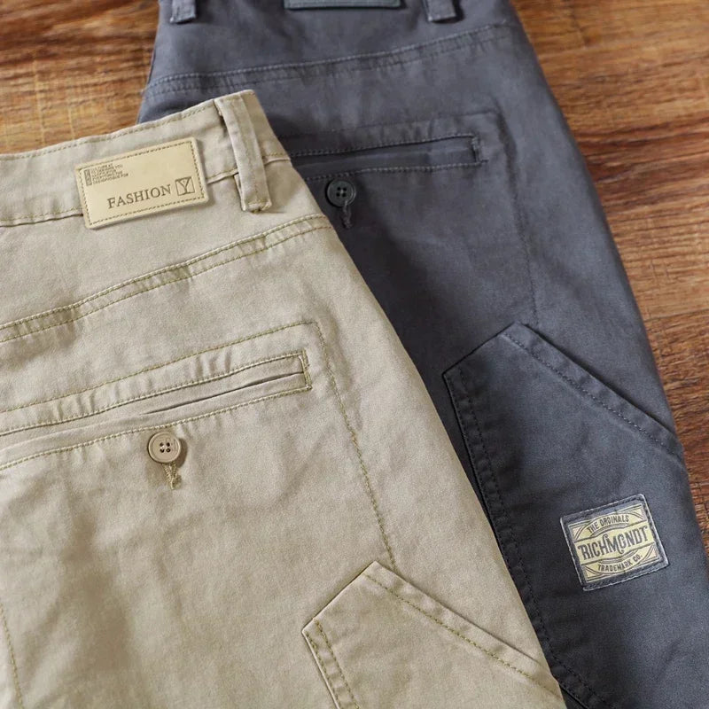 Herbst Neue Herren Baumwolle Jogging Cargo Lange Hose