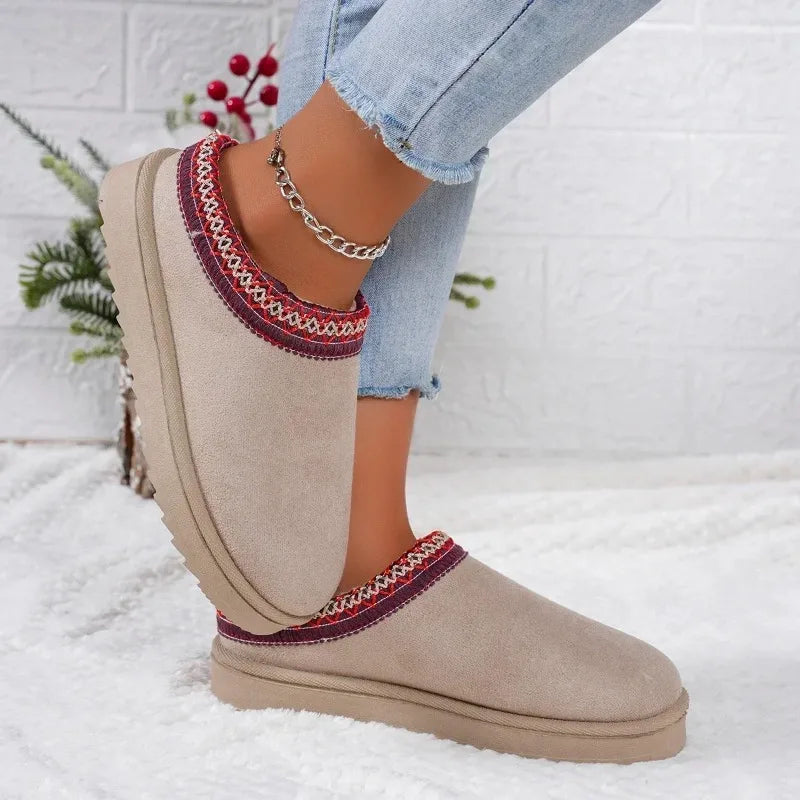 New Cashmere Warm Thick Sole Heelless