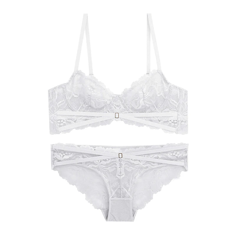 New Lingerie Push Up Brassiere Embroidery Lace Underwear Set