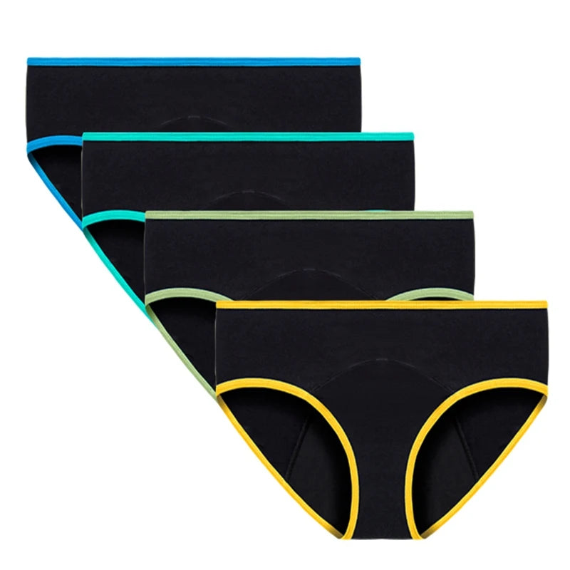 4Pcs/Bag Children Girls Menstrual Underwear