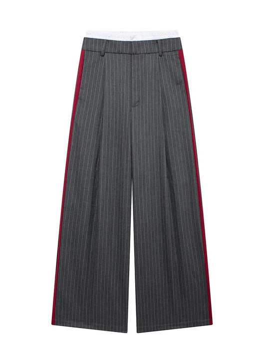 TRAF 2024 Herbst Damen Hose mit weitem Bein