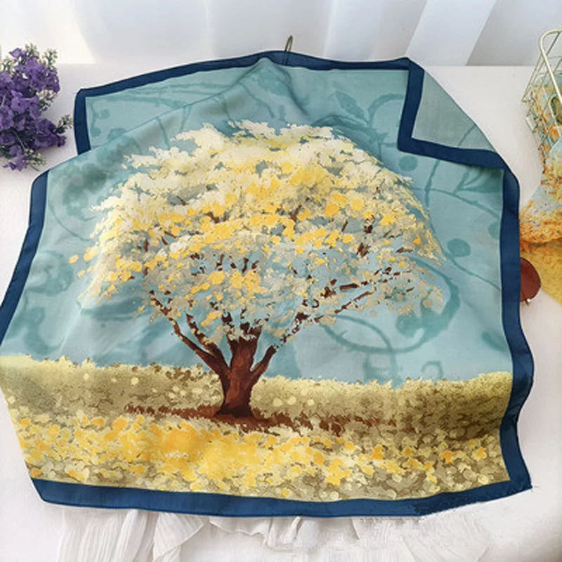 2025 Luxury Silk Shawl Square Scarf