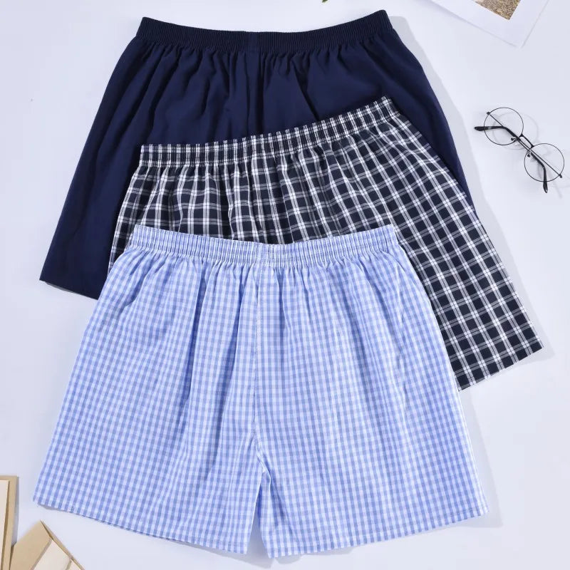 Men Casual 100% Cotton Sleep Underpants