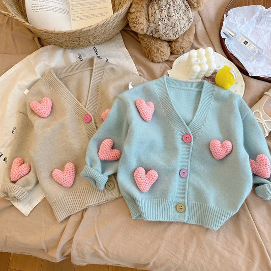 Children's Love Decorated Sweater
