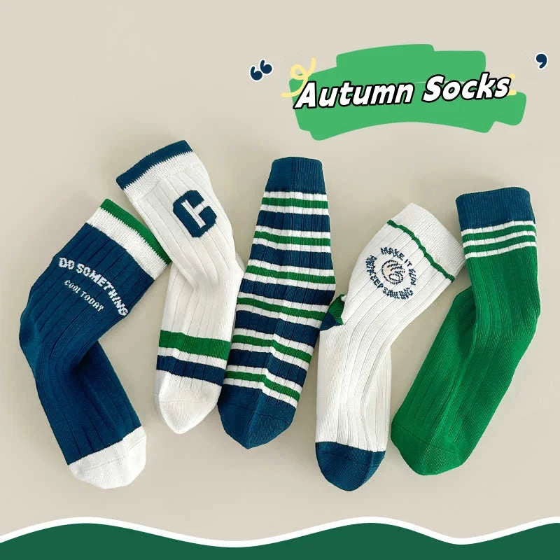 Baby Cartoon Pattern Medium Sock