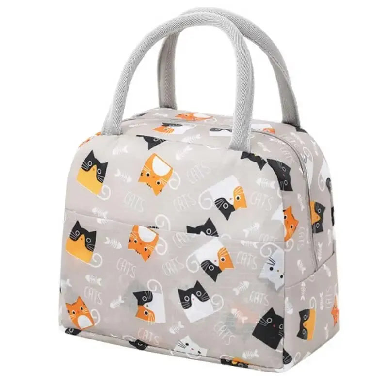 New Cartoon Cute Portable Tote Lunch Bag
